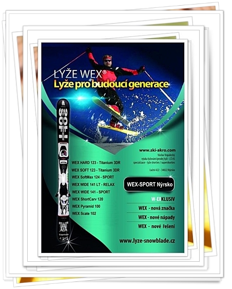 Plakát lyže WEX