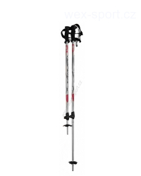 Lyžařské dvoudílné hůlky KERMA - DY-Telescopic 110-140 - Red