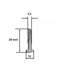 Náhradní šroub do vázání 25x5,5 mm - kopie