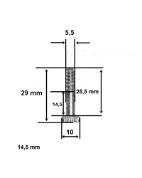 Náhradní šroub do vázání 29 x 5,5 mm 